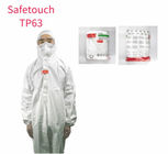 کاور یکبار مصرف با لباس ایمنی بیمارستان کارخانه لباس محافظ هود (سفید ، 175 / XL) تامین کننده